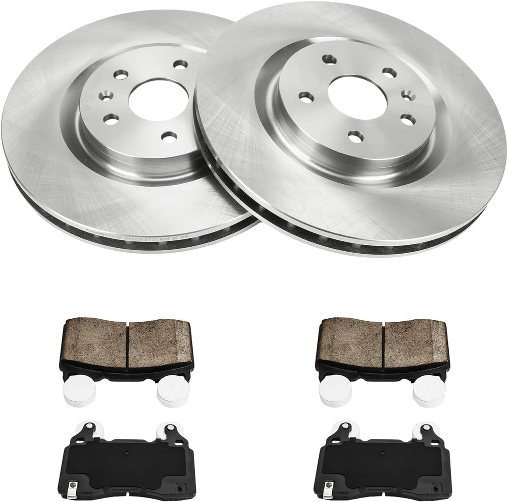 KAX Front Brake Kit for Chevrolet Camaro 2011-2015, 13.98inch Brake Rotors Pads Kit, #55175+D1474 Front Brakes