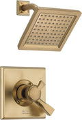 Delta Faucet Dryden 17 Series Dual-Function Shower Trim Kit with Single-Spray Touch-Clean Shower Head, Champagne Bronze, 2.0 GPM Water Flow, T17251-CZ-WE (Valve Not Included)
