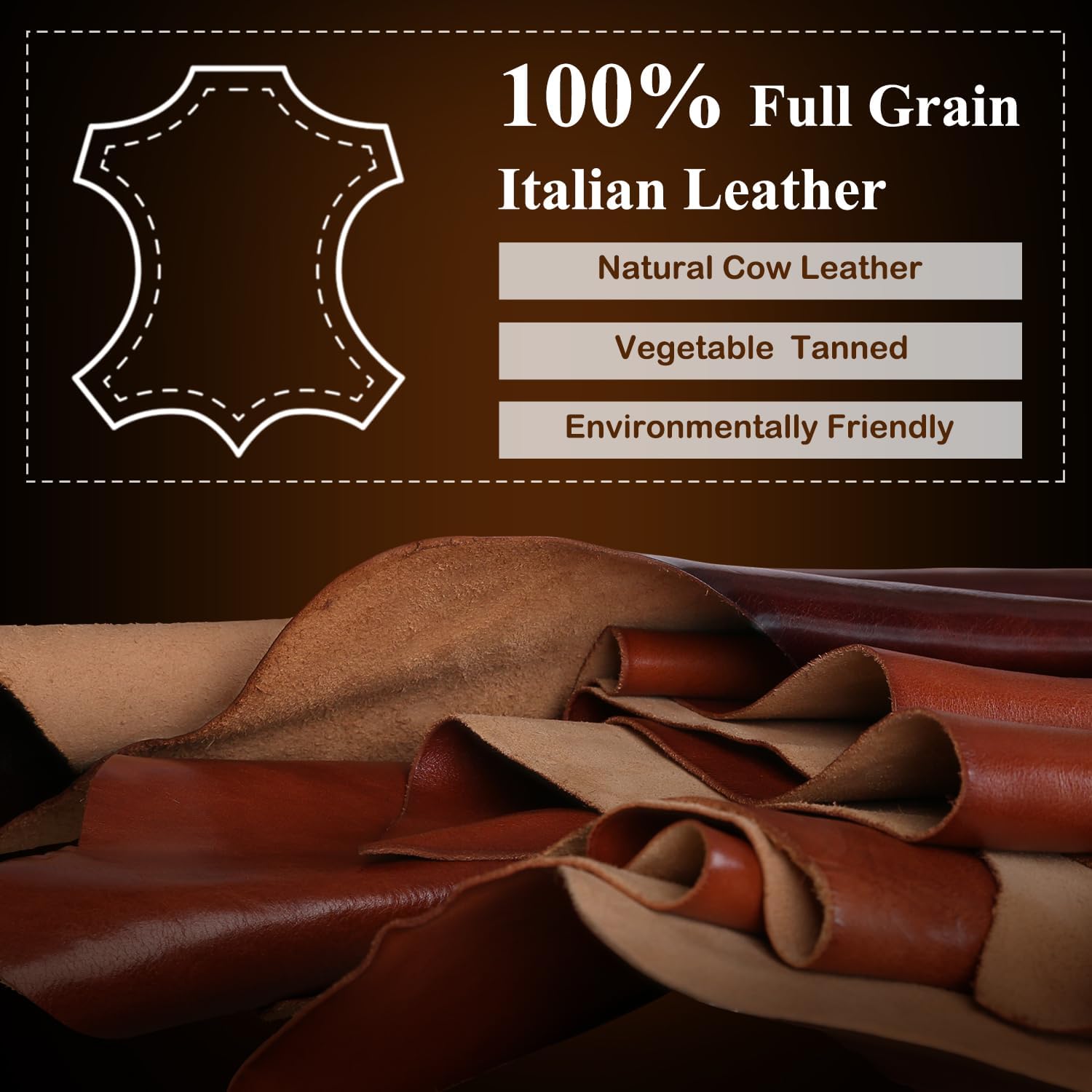 Banuce Premium Italian Full Grain Leather Briefcase for Men with Lock 14 Inch Laptop Bag Business Travel Office Work Bags with Detachable and Adjustable Strap Brown
