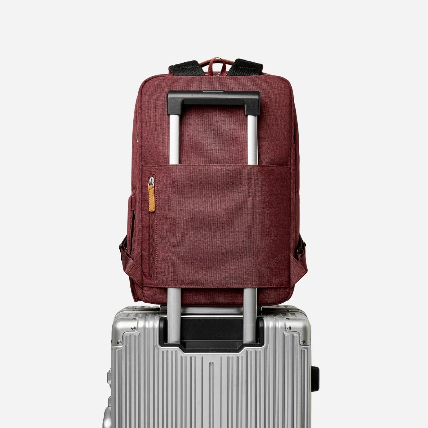 Nordace Siena Pro 15 Smart Backpack with USB Charging - 16' Laptop Backpack, 20L Daily Backpack for Travel, Everyday, or Work (Red)