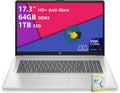 HP 17 Business AI Laptop | 17.3' HD+ Anti-Glare Touchscreen | Intel 12-Core Ultra 7 255U | 64GB DDR5 1TB SSD | Privacy Camera Wi-Fi 6 Backlit Keyboard Fast Charge Win11 w/DLCA Accessory