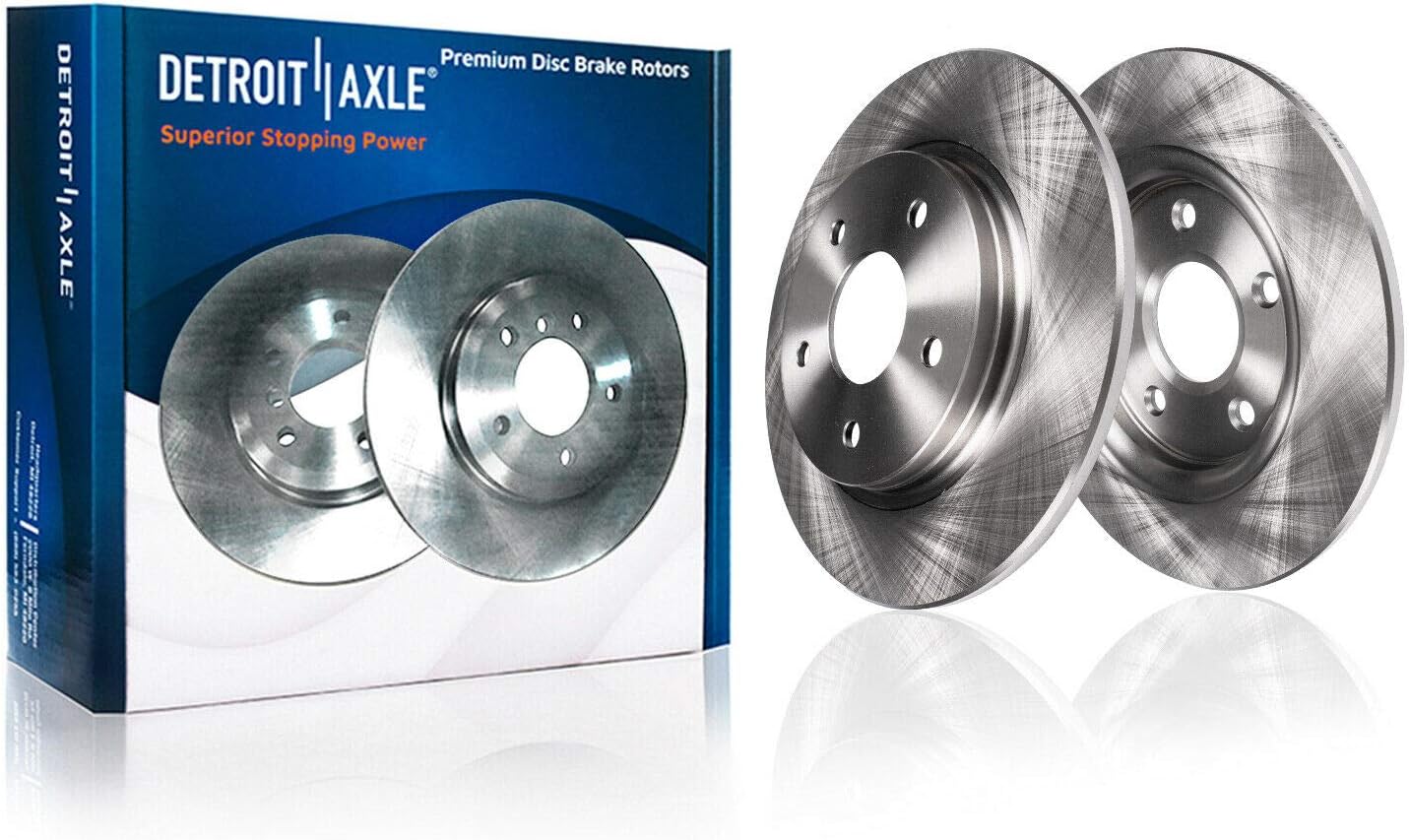 Detroit Axle - Wheel Bearing Hubs Brake Kit for 2007-2013 Nissan Altima, Brake Rotors Brake Pads Wheel Bearing Hubs Wheel Lug Nuts Front Rear Replacement : 11.65 inch Front & 11.46 inch Rear Rotors
