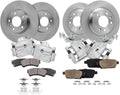 Detroit Axle - Brake Kit for Ford Fusion Lincoln MKZ Zephyr Mazda 6 Mercury Milan, 11.77'' inch Front and 11.02'' inch Rear Disc Brake Rotors Ceramic Brake Pads Brake Calipers Replacement