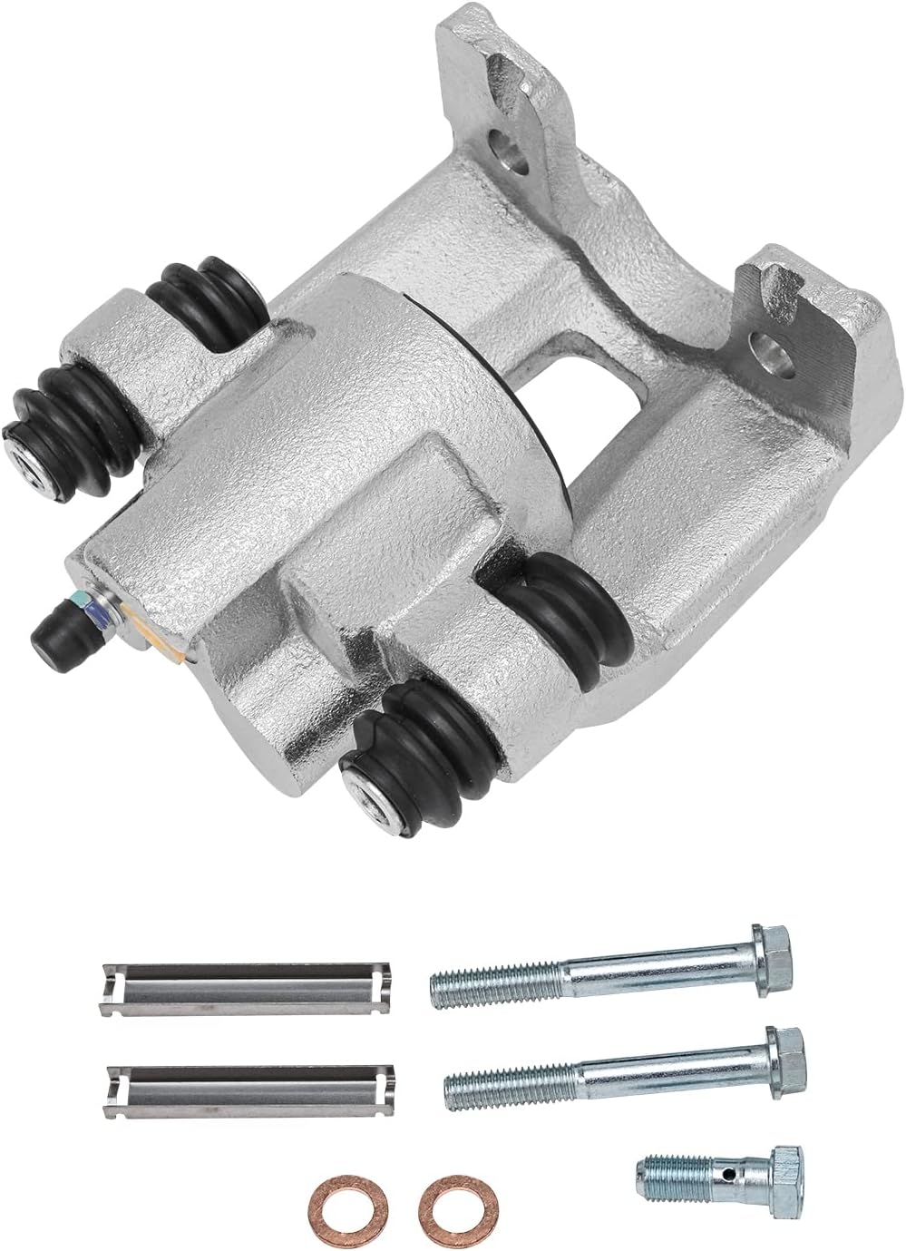 Detroit Axle - Rear Brake Kit for 06-10 Ford Explorer Sport Trac Mercury Mountaineer, Disc Brake Rotors Ceramic Brake Pads Brake Caliper 2006 2007 2008 2009 2010 Replacement