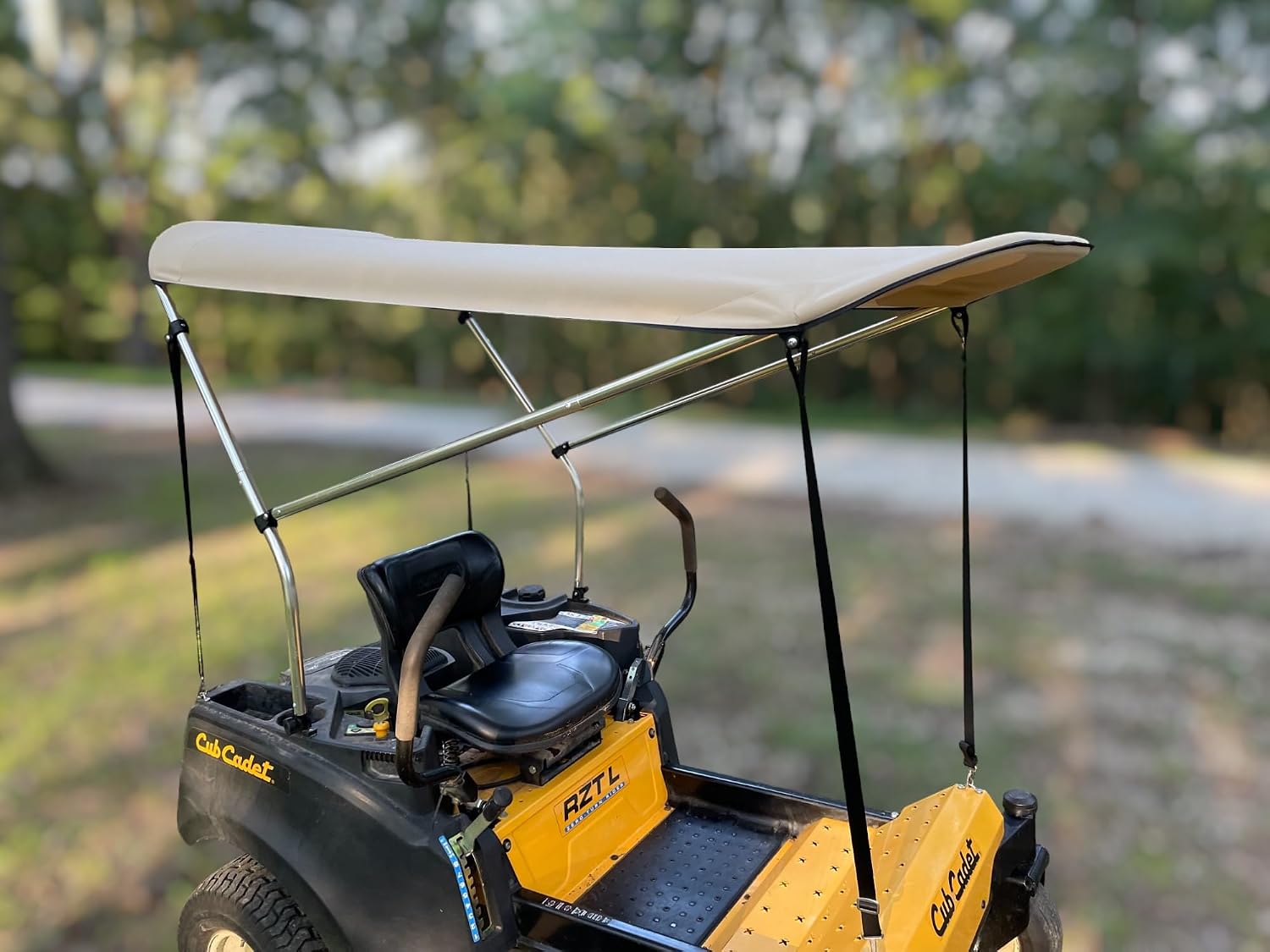 Sun Pro Series Lab Certified UPF 50+ Quick Release Extra Large Sun Shade Canopy for Zero Turn Lawn Mower - Fits John Deere, Kubota, Cub Cadet, Troy-Bilt & Others- Reduce Heat & Glare with This Canopy