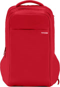Incase ICON Backpack – Large Tech Backpack for Business, School, Travel – Laptop Bag with 8 Compartments, Fits 16 Inch Devices – Dedicated Laptop, Tablet, Phone and Accessory Pockets - Signal Red