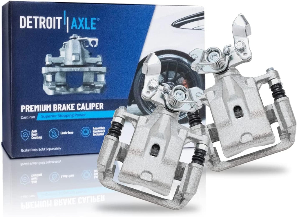 Detroit Axle - Brake Kit for Ford Fusion Lincoln MKZ Mazda 6 Mercury Milan, Front and Rear Disc Brake Calipers Ceramic Brake Pads Replacement