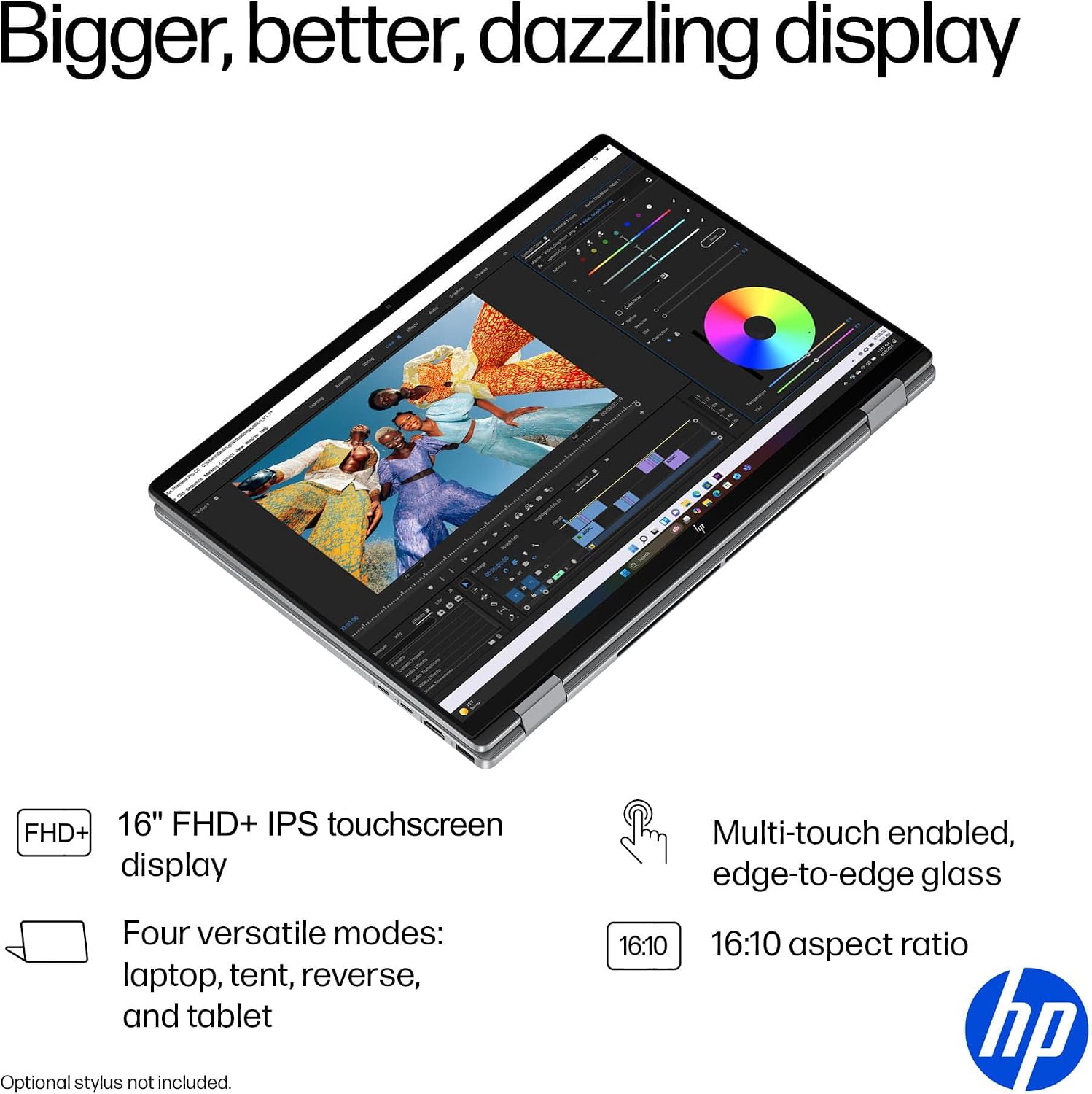 HP OmniBook X Flip 16 (Next Gen Envy 16 x360) 2-in-1 Touchscreen Laptop w/Bluetooth Mouse (16' FHD+, AMD Ryzen AI 5 340 (> Intel i7-1355U), 16GB DDR5, 512GB SSD) AI Copilot+ PC, Backlit, Win 11 Home