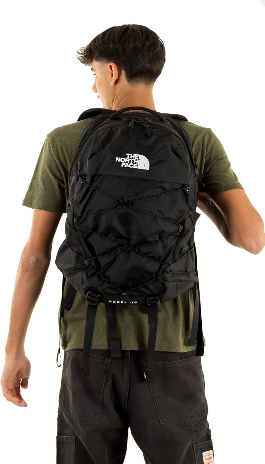 The North Face Borealis Commuter Laptop Backpack - Water Repellent, Laptop Sleeve, Large Main Compartment, TNF Black/TNF Black-NPF, One Size