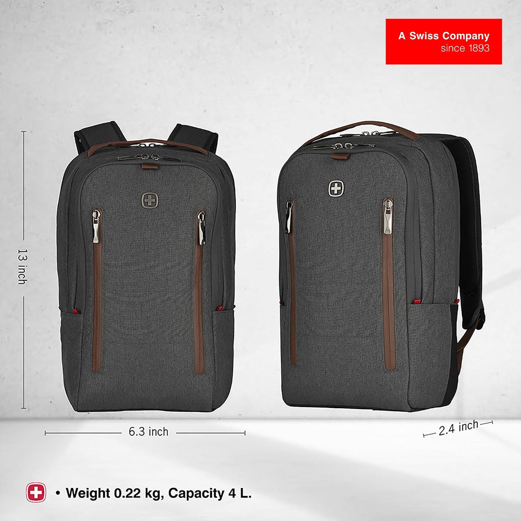 Wenger City Upgrade Laptop Backpack with Cross Body Day Bag 40.64 cm 16 Inches Grey