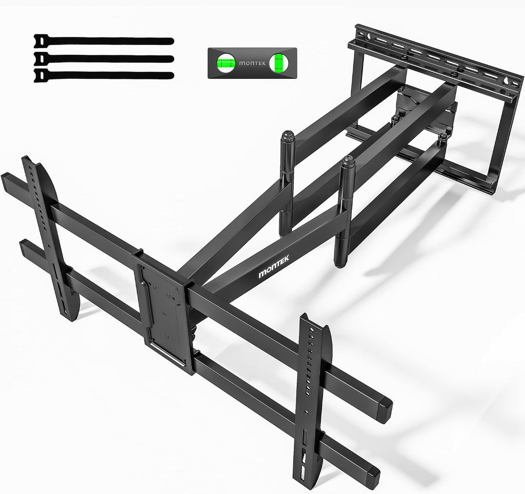 monTEK Long Arm TV Wall Mount for Most 43-90 Inch TVs, 42.5 Inch Long Extension TV Mount Swivel and Tilt, Full Motion Wall Mount Tv Bracket Fit Max VESA 800 x 400mm, Up to 132 lbs, 16',18' Studs