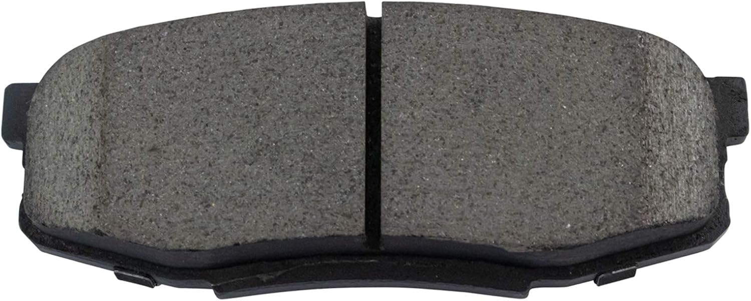 TRQ Performance Rear Brake Pad and Rotor Set Ceramic Drilled Slotted Coated Rotors Calipers Compatible with 2008-2015 Toyota Sequoia 2007-2015 Tundra