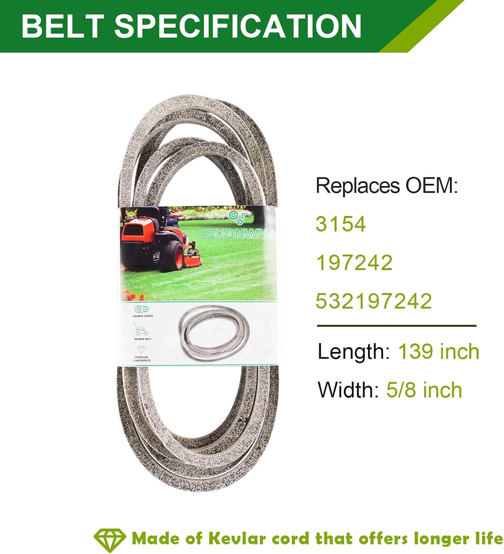 48 Inch Mower Deck Rebuild Kit - Fits Hu sqvarna 2448T 2748GLS YTH2348 Poulan Pro PB24H48YT with 48' Deck, 3 Spindles (532187292)+3 Blades (21547939)+6 Idlers (177968,196104,196106)+1 Belt (197242))