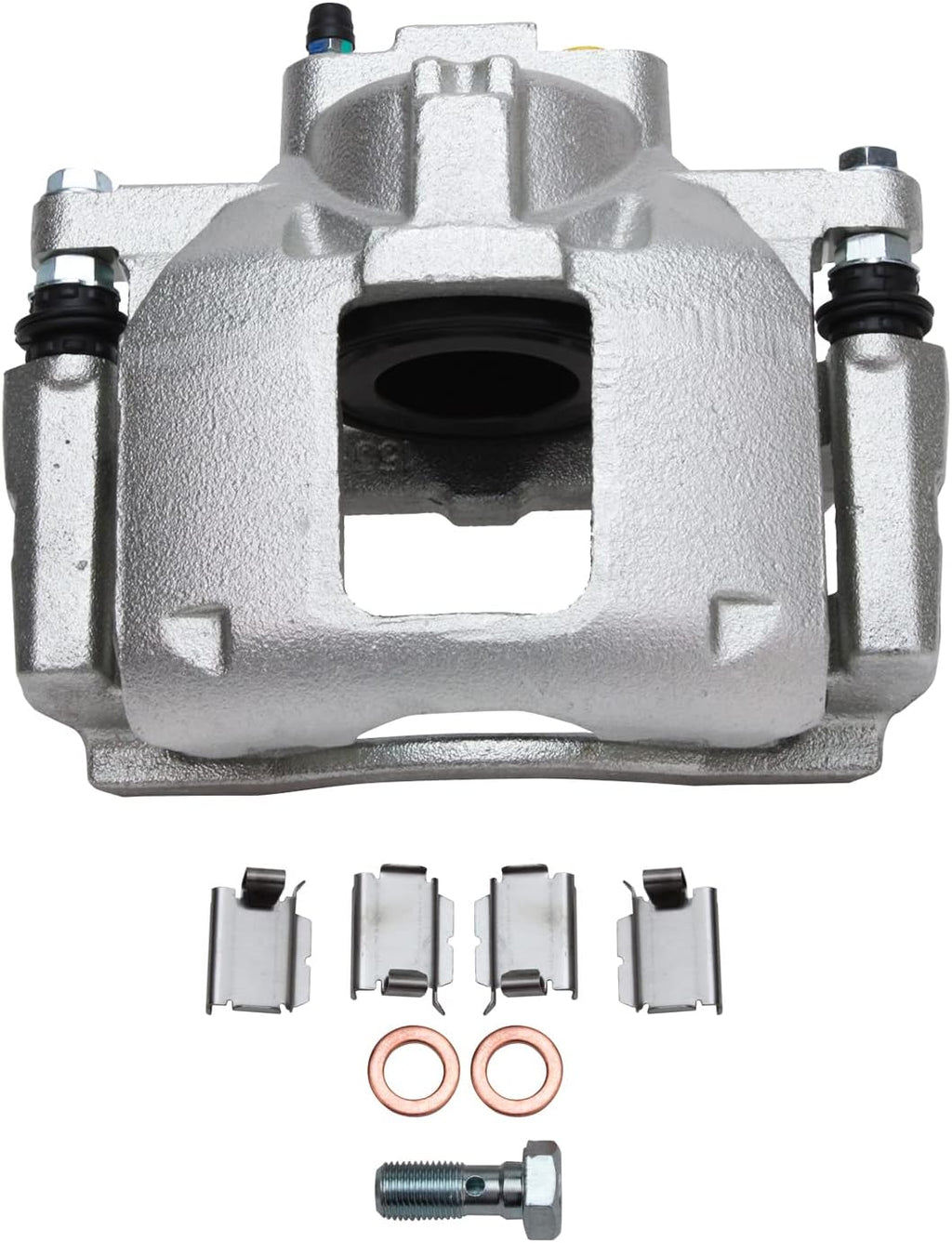 Detroit Axle - Front Brake Kit for 2009 2010 2011 2012 Dodge Journey Disc Brakes Rotors Ceramic Brakes Pads Right Brake Caliper Replacement : 11.89 inch Rotor