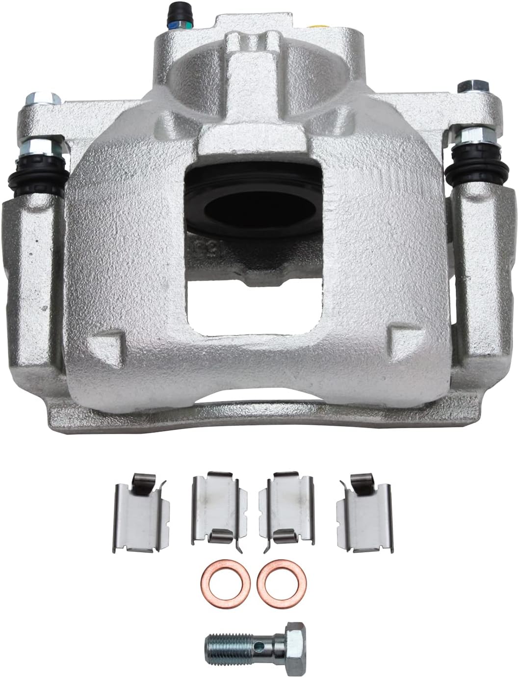 Detroit Axle - Front Brake Kit for 2009 2010 2011 2012 Dodge Journey Disc Brakes Rotors Ceramic Brakes Pads Right Brake Caliper Replacement : 11.89 inch Rotor