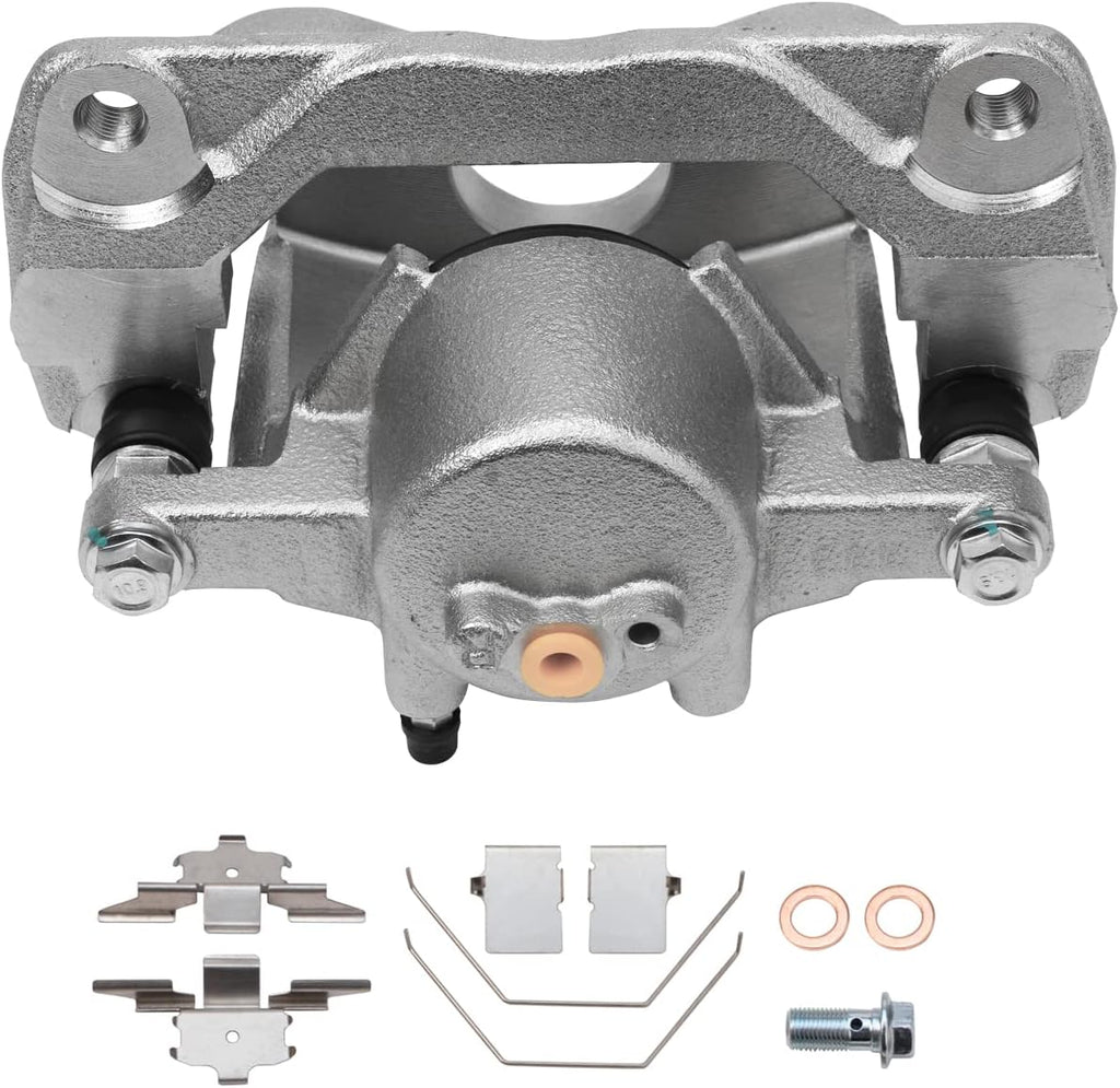 Detroit Axle - Front Disc Rotors Brake Pads Right Caliper Replacement for 2006-2012 Mazda 6 Fusion MKZ Zephyr Milan - 5pc Set