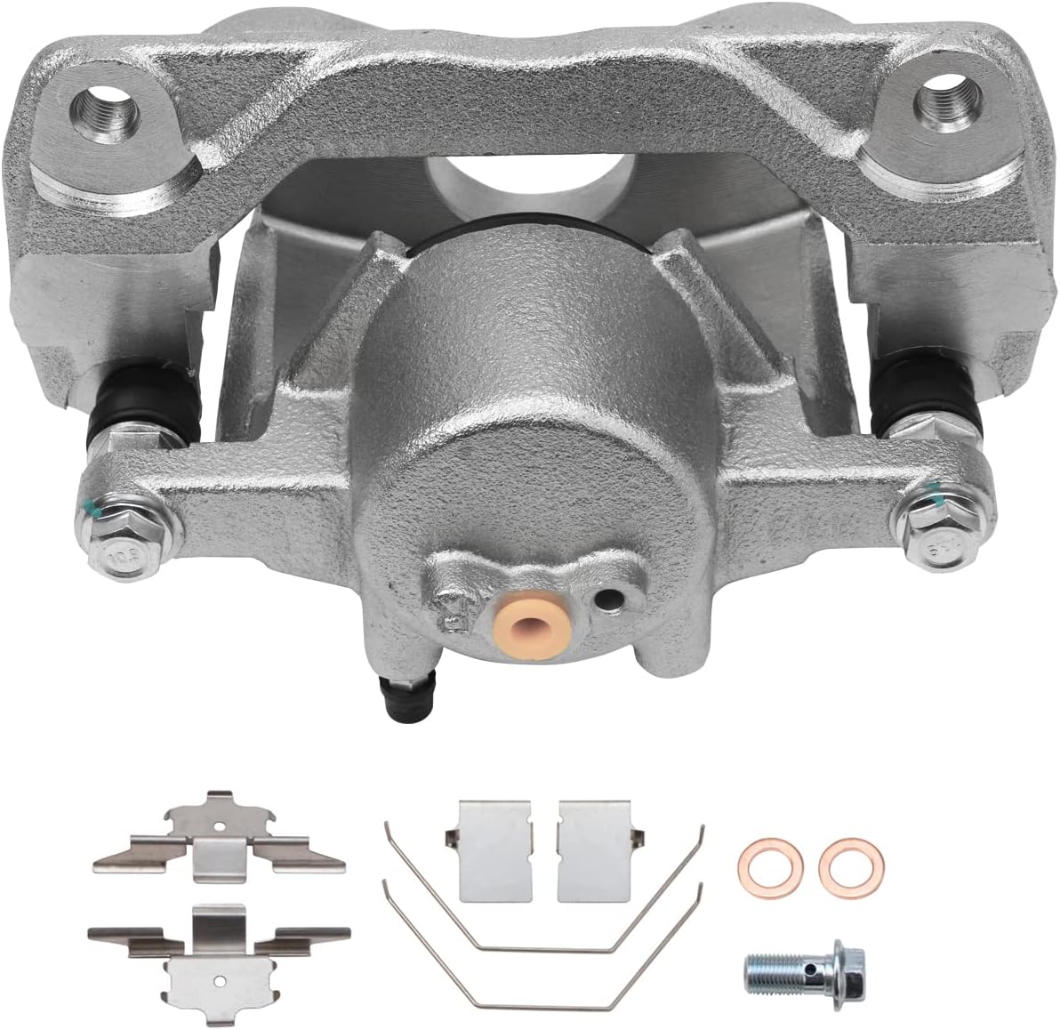Detroit Axle - Front Disc Rotors Brake Pads Right Caliper Replacement for 2006-2012 Mazda 6 Fusion MKZ Zephyr Milan - 5pc Set