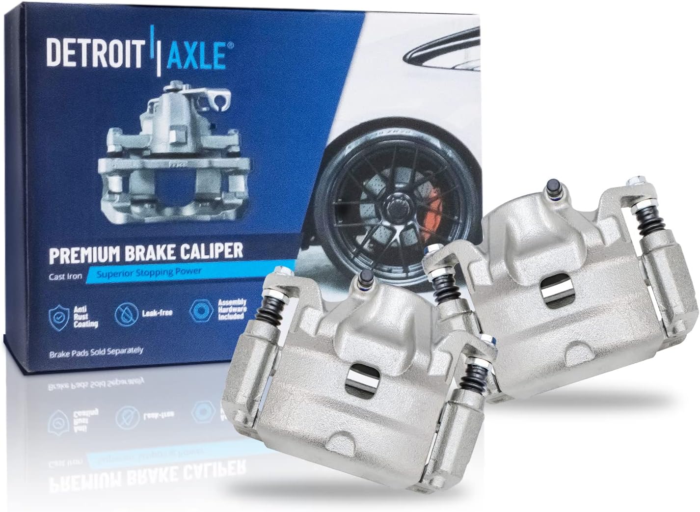 Detroit Axle - Brake Kit for 2007-2010 Nissan Altima Disc Brake Rotors Ceramic Brakes Pads Brake Calipers 2008 2009 Replacement [11.65 inch Front & 11.46 inch Rear Rotors]