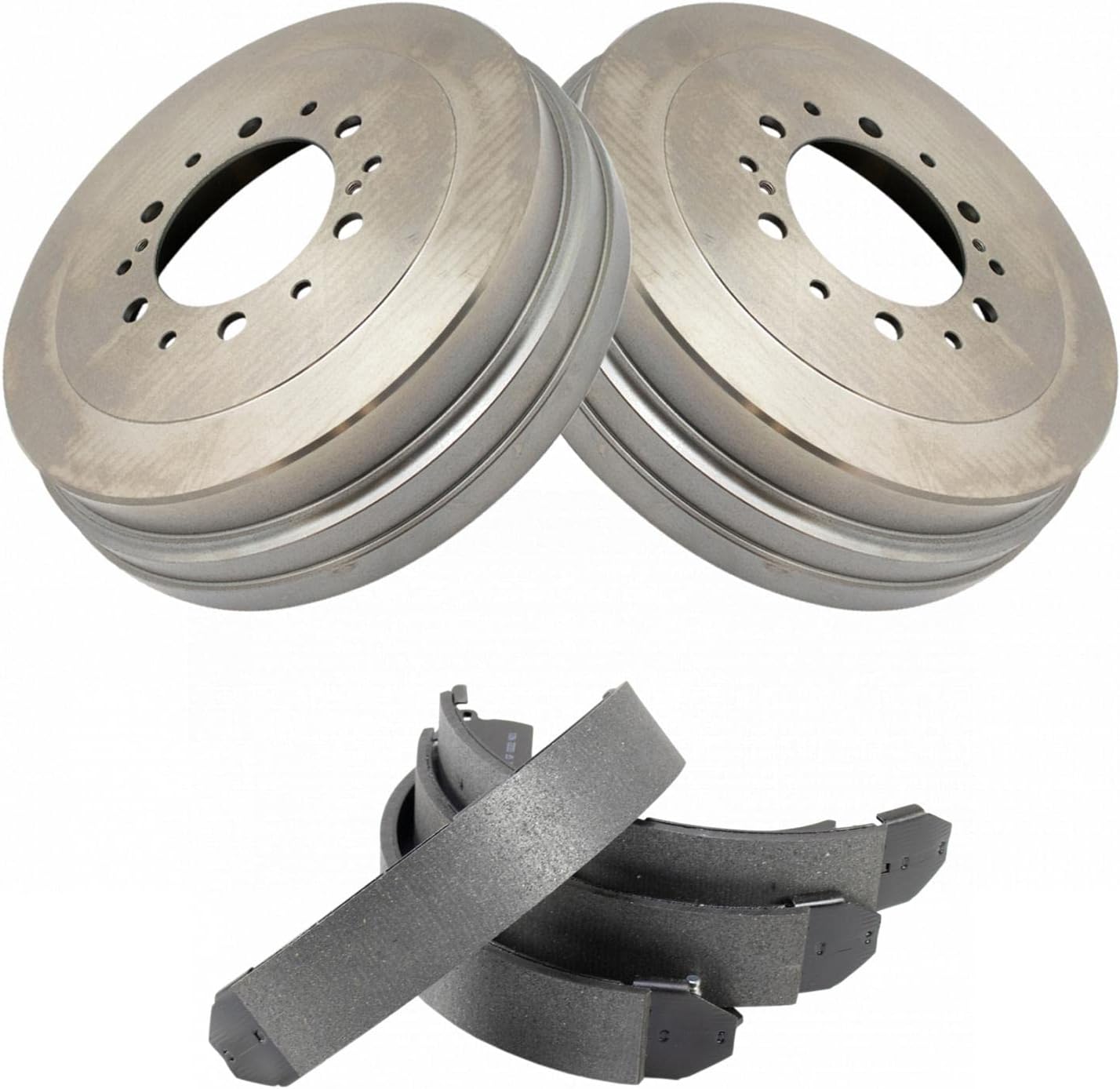 TRQ Rear Brake Shoe & Drum Kit Compatible with 2002 Toyota 4Runner 2003-2004 Tacoma Tundra