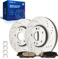 KAX Front Brake Kit for Hyundai Veloster 2013 2014 2015 2016, 11.81inch Brake Rotors Pads Kit, #31427+D1413 Front Brakes