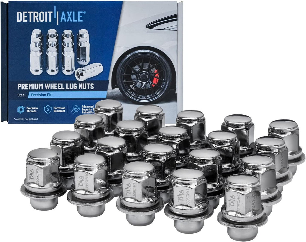 Detroit Axle - 3.5L Front Brake Kit for 2007-2013 Nissan Altima, 11.65'' inch Disc Brake Rotors Ceramic Brake Pads Wheel Bearing & Hubs Wheel Lug Nuts 2008 2009 2010 2011 2012 Replacement
