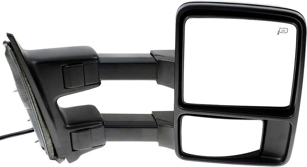 Kool Vue Blind Spot Mirror For Ford F-250 Super Duty 2010, F-350, F-450, F-550 Crew Cab Passenger Side, Heated Power Folding Tow Mirrors
