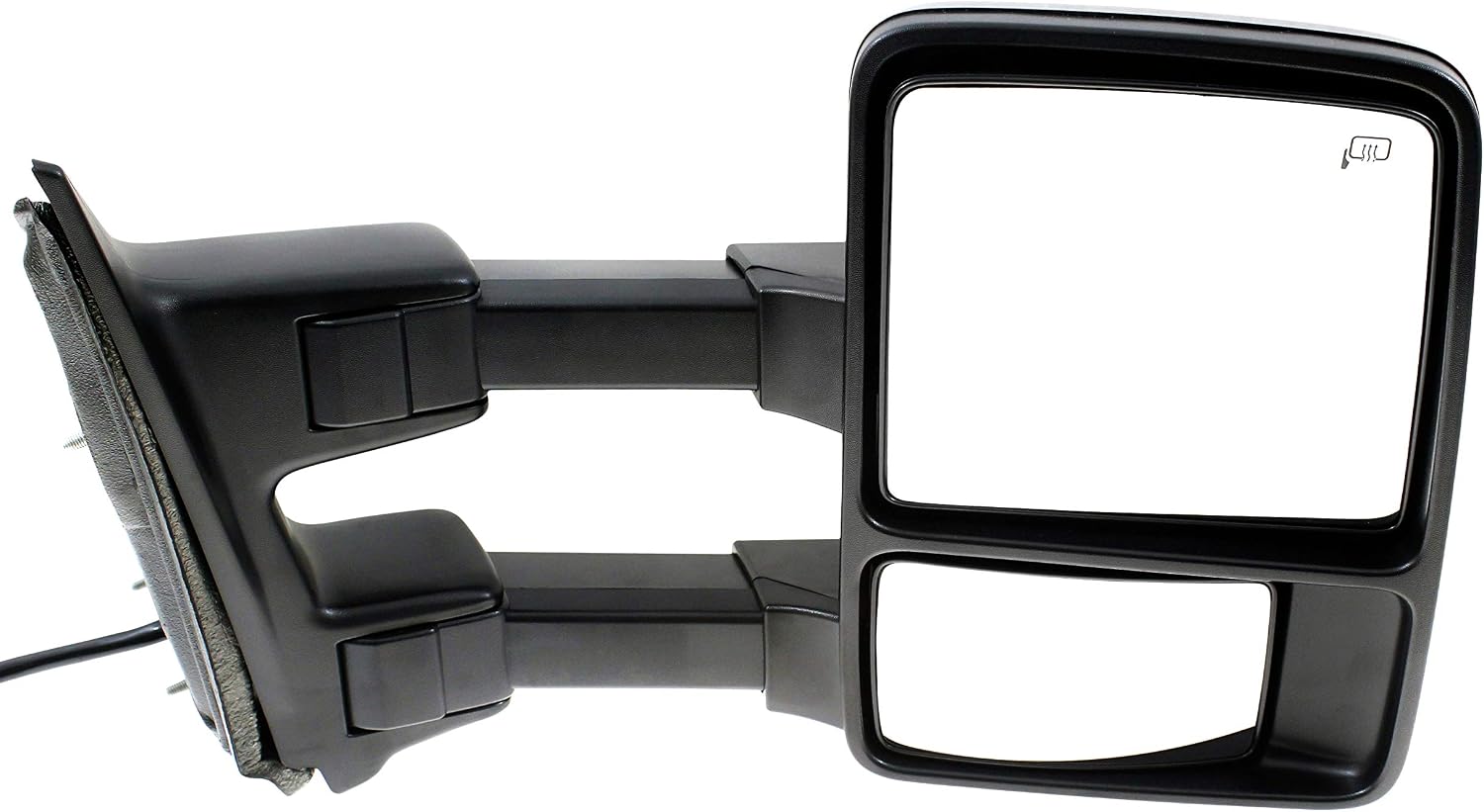 Kool Vue Blind Spot Mirror For Ford F-250 Super Duty 2010, F-350, F-450, F-550 Crew Cab Passenger Side, Heated Power Folding Tow Mirrors