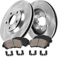 Callahan BRAKE PARTS Rear Brake Kit For 2015 2016 2017 2018 2019 Kia Sorento Replacement Brake Rotors and Ceramic Brake Pads