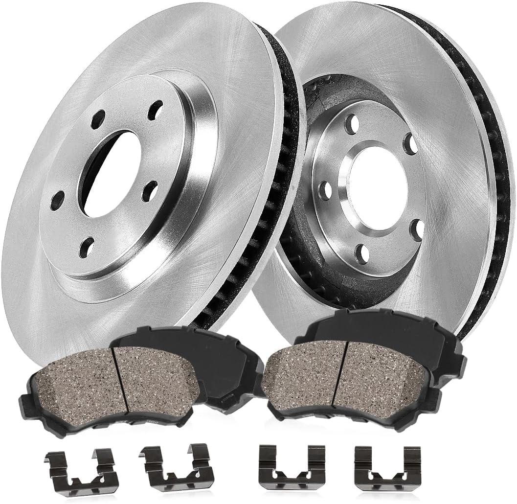 Callahan BRAKE PARTS Rear Brake Kit For 2015 2016 2017 2018 2019 Kia Sorento Replacement Brake Rotors and Ceramic Brake Pads