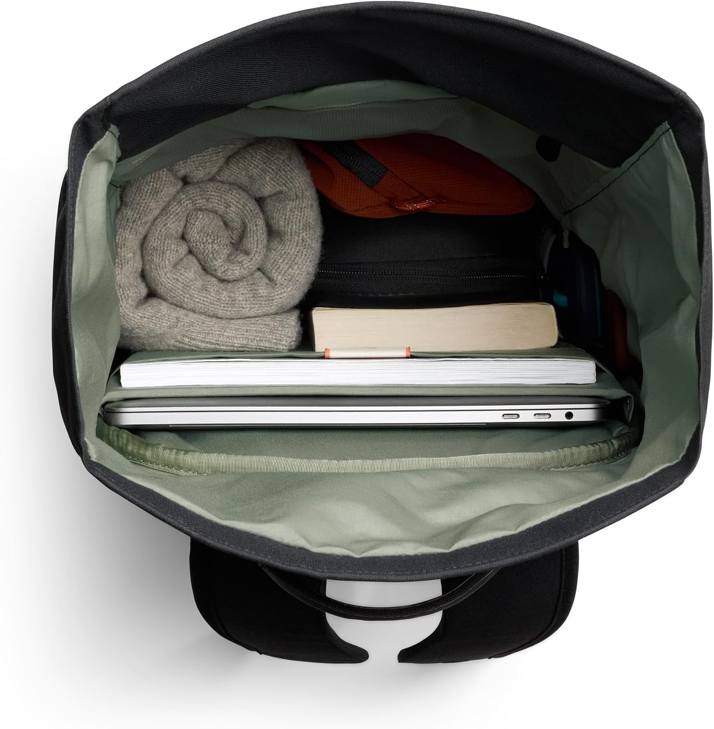 Bellroy Classic Rolltop (commuter backpack with 16' laptop sleeve, luggage pass-through, and two access points) - Black