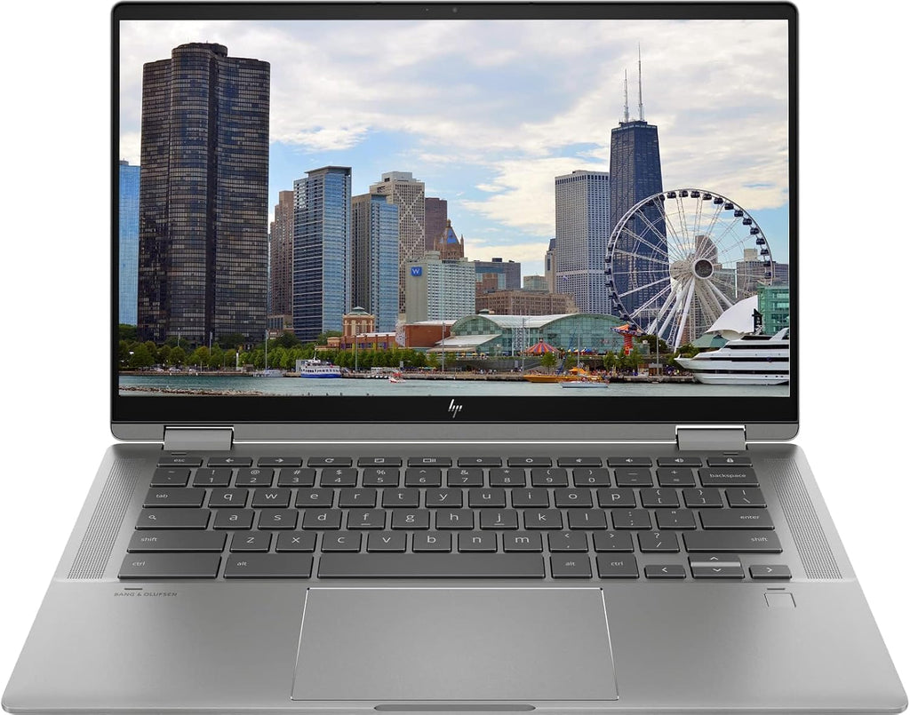 HP 2023 Convertible 2-in-1 Chromebook, 14' FHD IPS Touchscreen, Intel 11th i3 Processor Up to 4.0GHz, 8GB Ram, 128GB SSD, Fingerprint Reader, Super-Fast 6th Gen WiFi, Chrome OS, Dale Gray(Renewed)