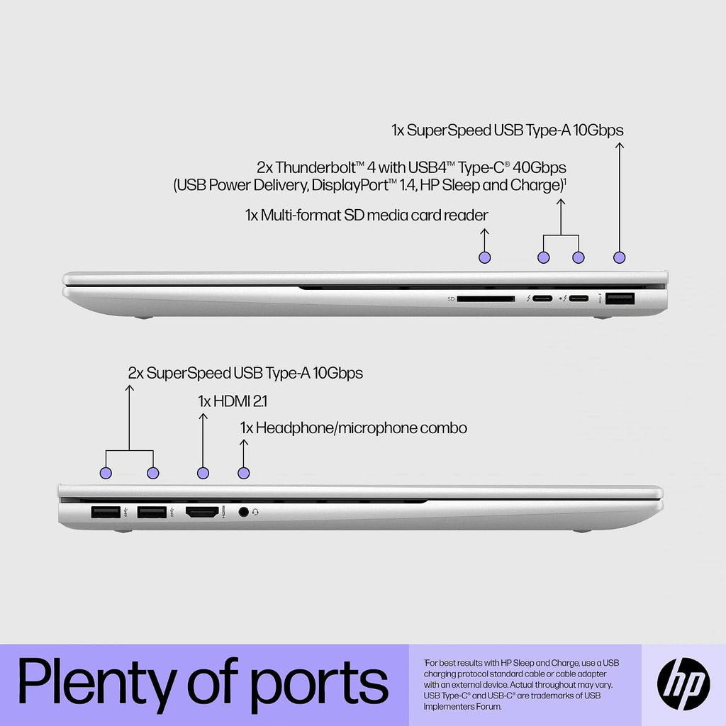 HP Envy Laptop, 17.3' Full HD Touchscreen, 12th Gen Intel Core i7-1260P, 16GB DDR4 RAM, 512GB PCIe SSD, IR Camera, HDMI, Backlit Keyboard, Wi-Fi 6, Windows 11 Home, Silver