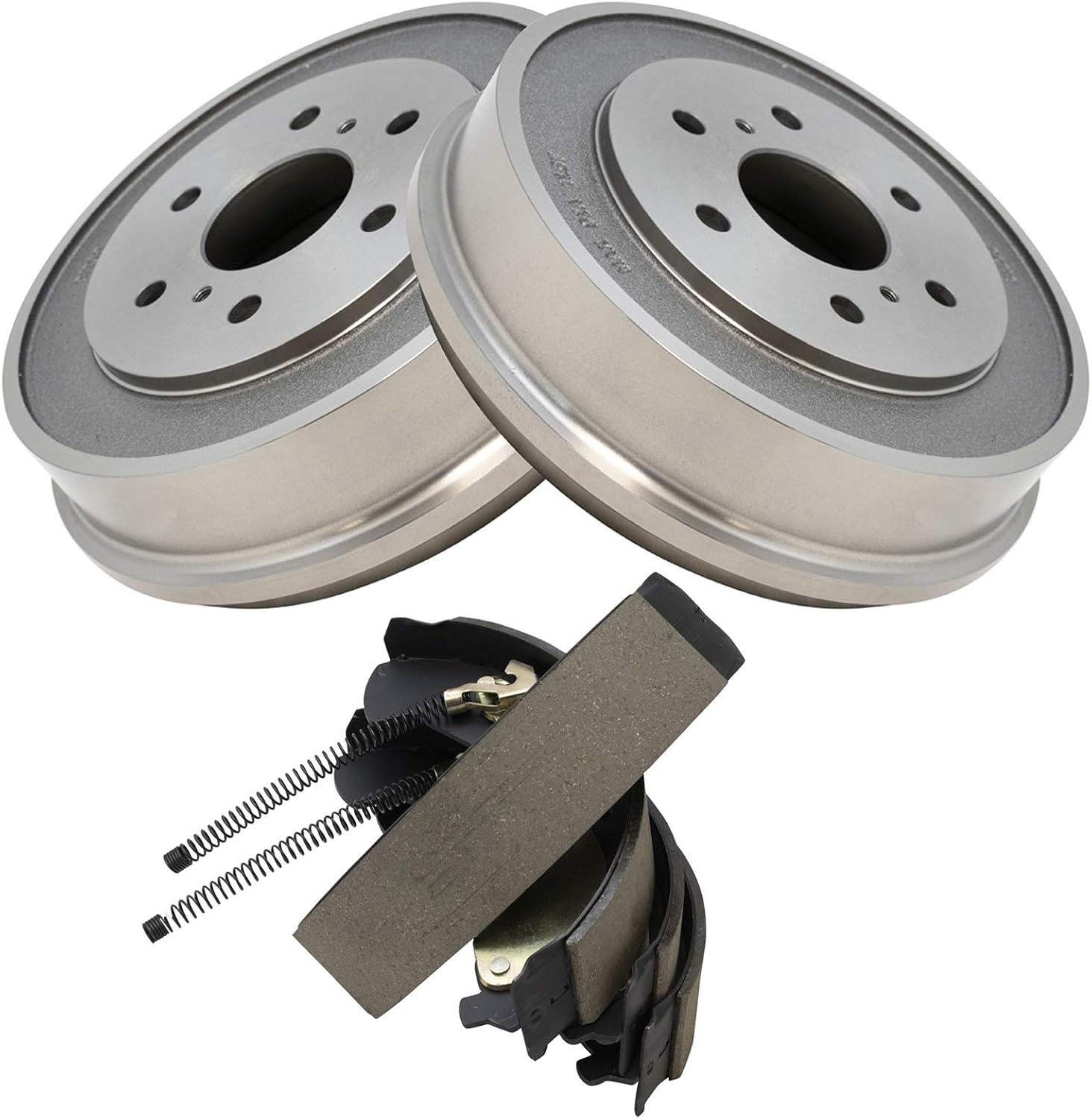 TRQ Rear Brake Drum and Shoe Kit for Chevrolet GMC | for 2005-2008 Chevrolet Silverado 1500 2007 Chevrolet Silverado 1500 Classic 2005-2008 GMC Sierra 1500 +1 more