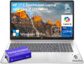 HP 17 Inch Laptop Touchscreen Computer, 17.3' HD+ Touch Screen Business Laptop PC, Intel 10-Core i7, 16GB RAM 1TB SSD, Windows 11 Pro, Backlit Keyboard 10-Key, Fingerprint