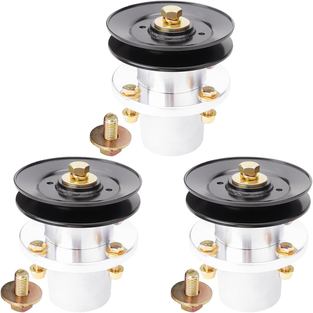 3 Pack 037-2050-00 037-2000-00 Spindle Assembly with 033-4820-00 Pulley for Bad Boy 42' 48' Deck MZ/MZ Mag num Zero Turn Lawn Mower