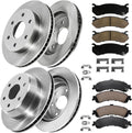 Allcombo 12.01' Front and 12.99' Rear Brake Kit for 2003 2004 2005 2006 Cadillac Escalade ESV EXT, for Chevy Avalanche Silverado Suburban Tahoe GMC Sierra Yukon XL 1500 Brakes, Rotors Pads Replacement