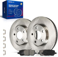KAX Front Brake Kit for Buick LaCrosse 2005-2009, Terraza 2005, Pontiac Grand Prix 2005-2008, Montana 2005, Chevrolet Uplander 2005, Saturn Relay 2005, 11.7inch Brake Rotors Pads Kit, #55087+D1075