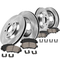 Callahan Brake Parts Front and Rear Brake Kit For BMW X3 2011-17 | BMW X4 2015-18 - Disc Rotors with Ceramic Brake Pads + Sensors & Hardware, EBYK028013
