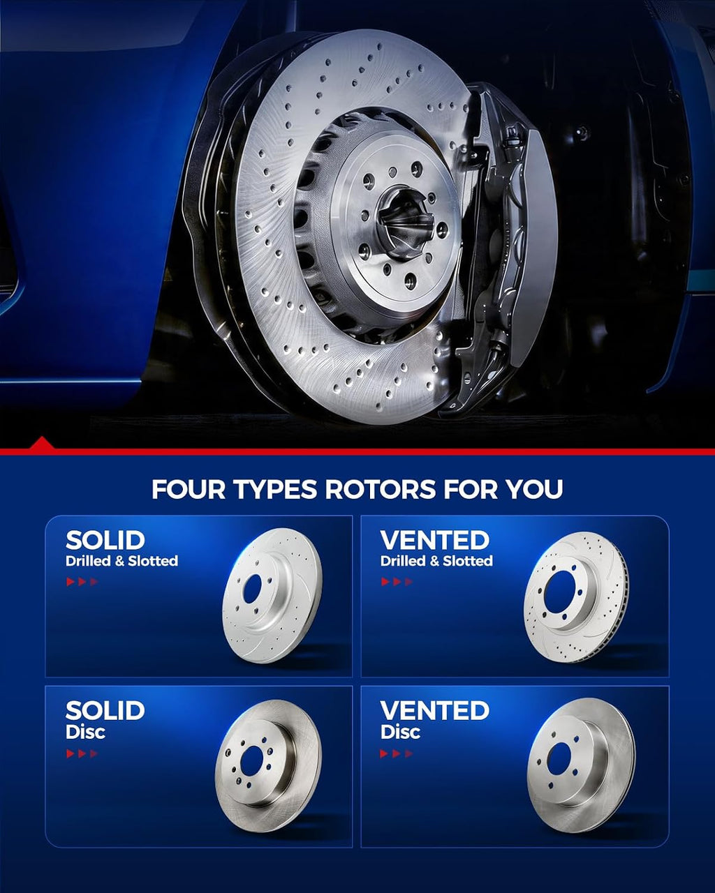 KAX Front Brake Kit for BMW 528i 1997-2000, 525i 2001-2003, 11.65inch Brake Rotors Pads Kit, #34161+D725 Front Brakes