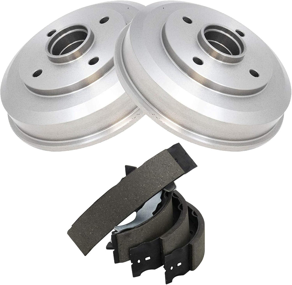 TRQ Rear Brake Shoe & Drum Kit for 2000-2008 Ford Focus