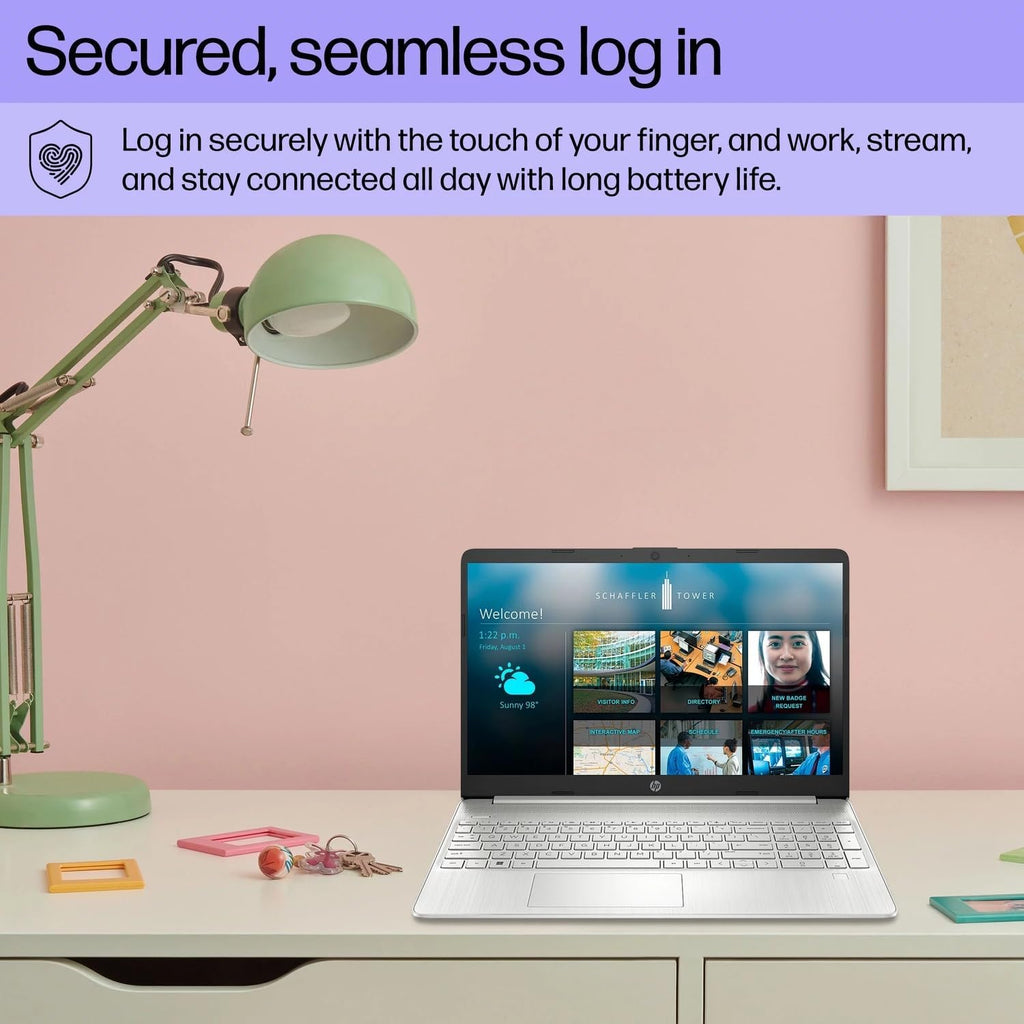 HP 15 Laptop for Business & Student, 15.6' FHD Micro-Edge Display, Intel Core i3-1215U up to 4.40GHz, 16GB RAM, 1TB NVMe SSD, 720p Webcam, Numpad, USB-C, Wi-Fi, FP Reader, PDG HDMI, Win 11 Pro