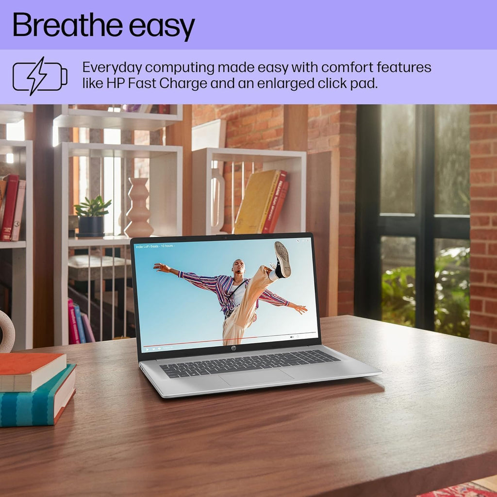 HP 17 Touchscreen Laptop for Business - 17.3' FHD Anti Glare Display, Windows 11 Pro, AMD Ryzen 5 7430U Processor, Wi-Fi 6, AMD Radeon Graphics, Copilot (32GB RAM | 1TB SSD)