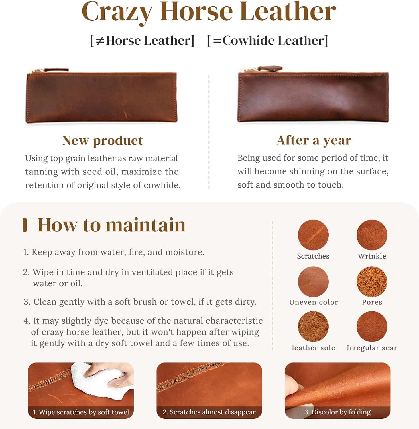 S-ZONE Women Genuine Leather Tote Bag Large Shoulder Purse Vintage Crossbody Work Handbag