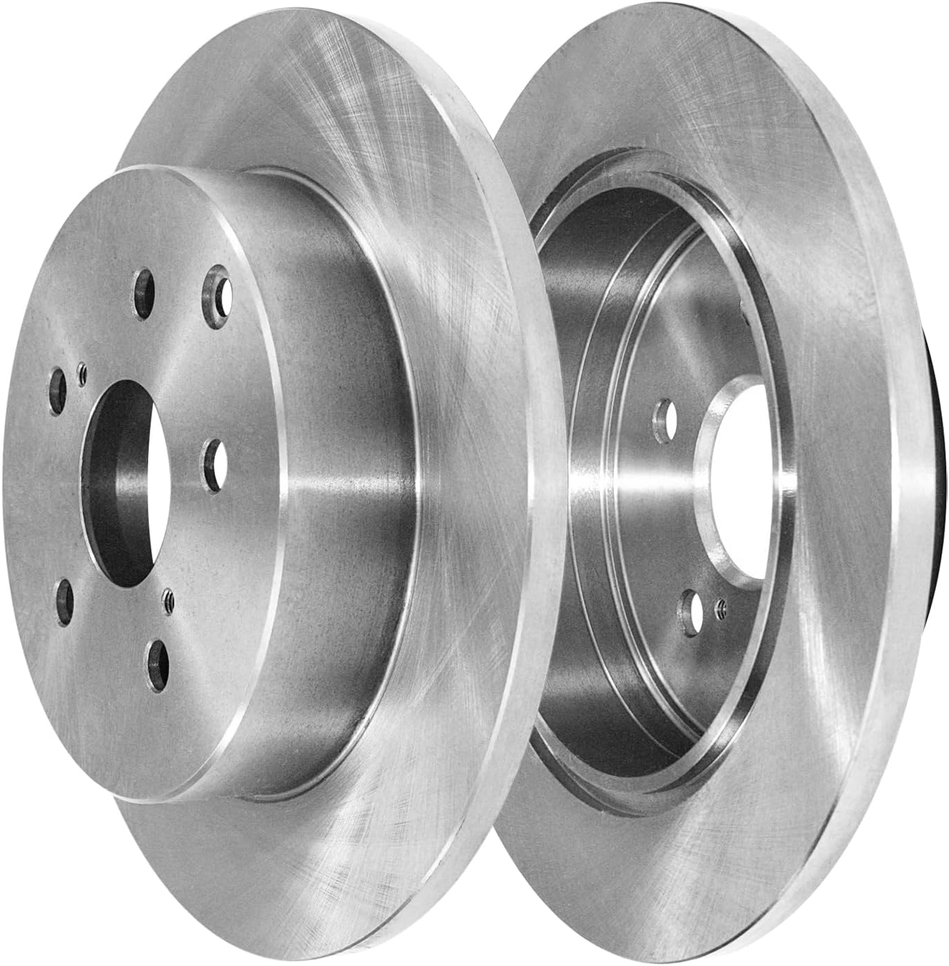 Detroit Axle - Brake Rotors for Toyota 2012-2017 Prius V 10.83' inch Front and 11.42' inch Rear Disc Brake Rotors 2013 2014 2015 2016 Replacement