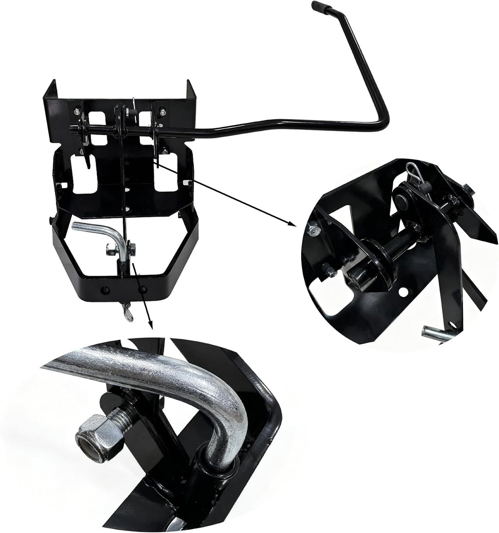 Garden Tractor Sleeve Hitch,Garden Tractor Sleeve of the Lawn Mower Tractor is Attached to the Accessory and then Installed on the Frame, Compatible with Husqvarna 585607901/ Craftsman T200 and T300
