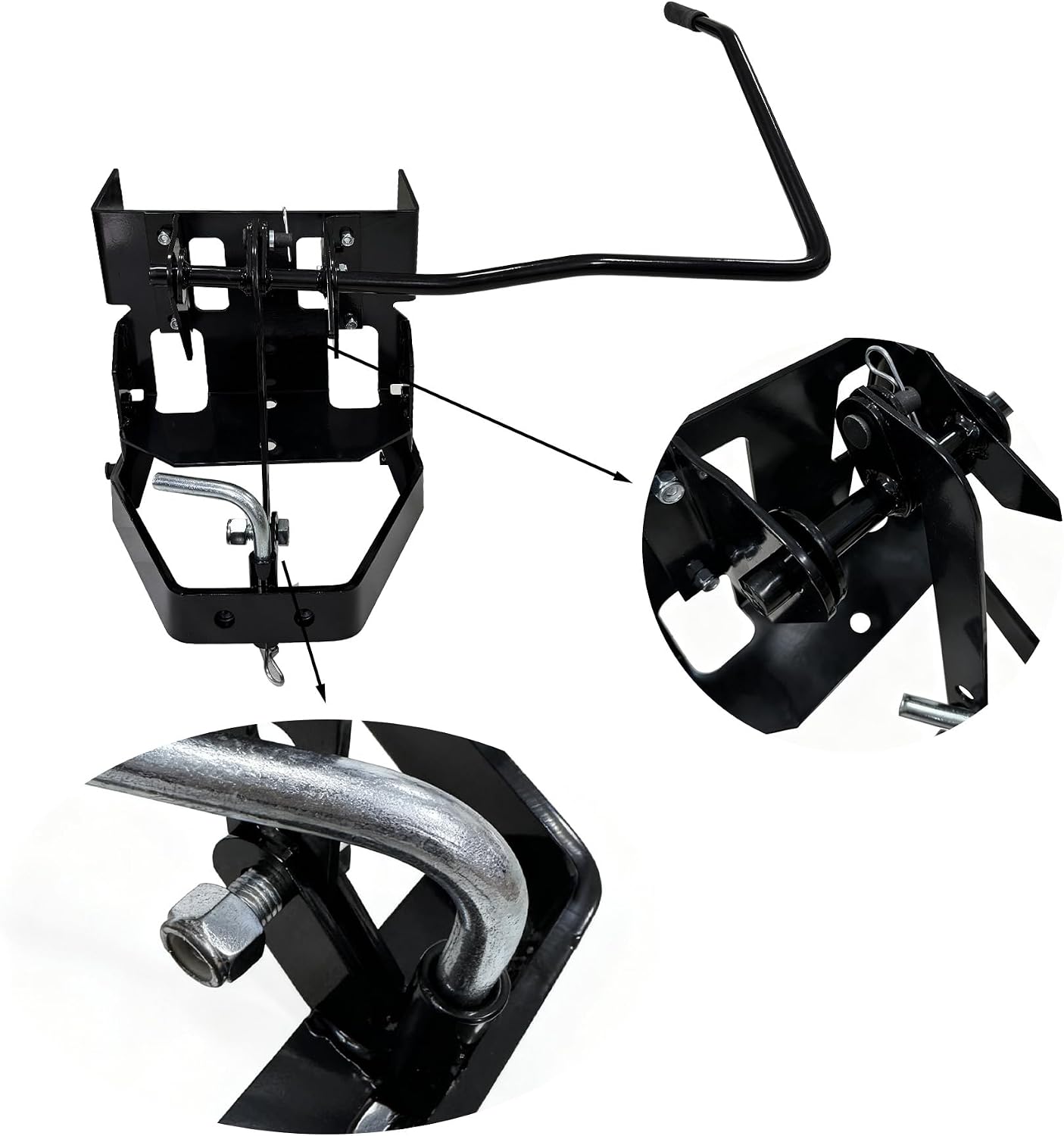 Garden Tractor Sleeve Hitch,Garden Tractor Sleeve of the Lawn Mower Tractor is Attached to the Accessory and then Installed on the Frame, Compatible with Husqvarna 585607901/ Craftsman T200 and T300