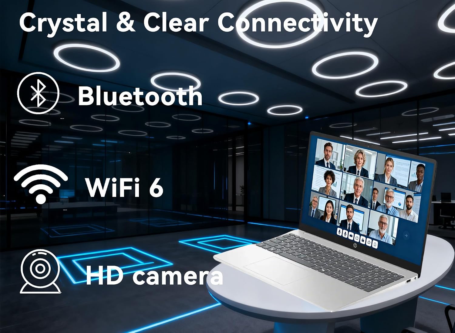 HP 15.6' Touchscreen Business Laptop, 13th Gen Intel i3-1315U, 64GB RAM, 1TB SSD, Thin & Light, All-Day Battery Life, Fast Charge, WiFi 6, Copilot AI, Secure Windows 11 Pro, Travel Ready, LE Bundle