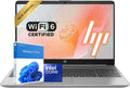 HP New 15.6' FHD Laptop Computer | Intel High-Performance CPU | 16GB RAM | 1TB SSD | Wi-Fi 6 & HD Webcam | Long Battery Life | Windows 11 Pro | Portable Notebook for Study, Work, Entertainment