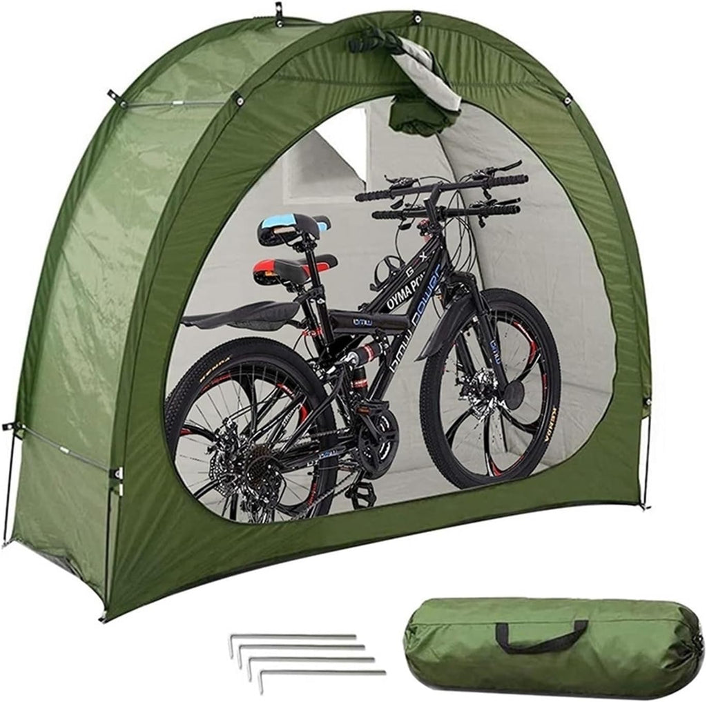 Bike Cover Waterproof Outdoor Travel Bike Storage Shed Tent Dimensions 200x80x165CM For Motorcycle, Garden Tools, Lawn Mower(C)