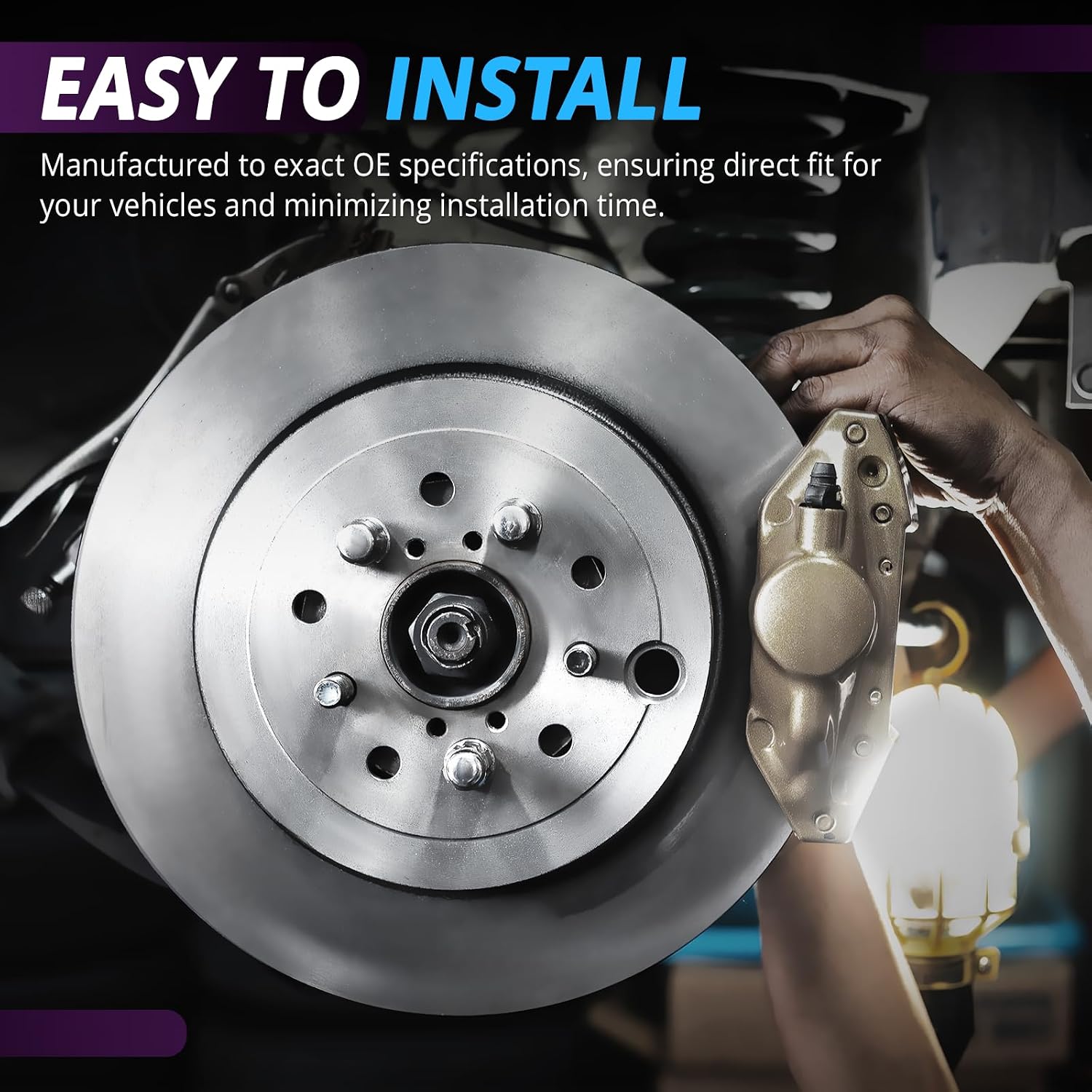 12.99' Rear Brake Kit Replacement for 2001 2002 2003 2004 2005 2006 Chevy Silverado Suburban Avalanche 1500, for GMC Sierra Yukon XL 1500 Brakes and Rotors, Ceramic Brakes